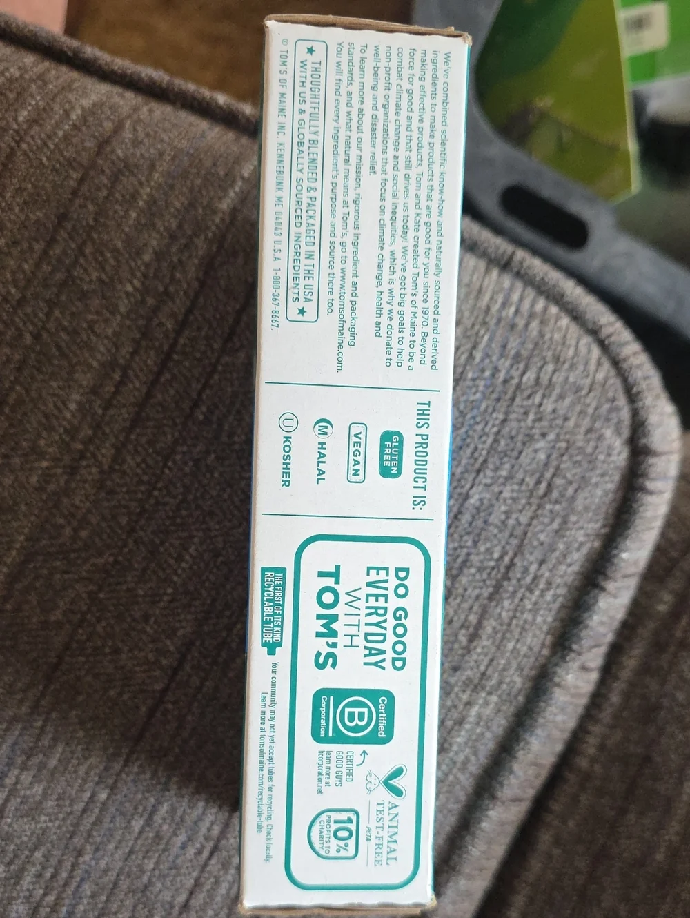 Tom's Rapid Relief Sensitive Fresh Mint Toothpaste Pack - Teal & White